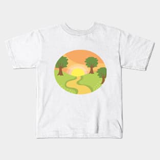 Nature Sun Landscape Kids T-Shirt